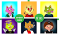 create 2d digital nft art collection