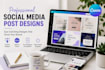 design professional canva social media posts