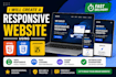 build a responsive landing page using HTML CSS