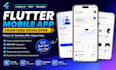 develop flutter mobile app frontend with API integration