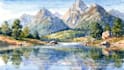 paint landscapes in watercolor