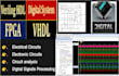 verilog, vhdl, fpga using multisim, vivado, quartus, xilinx