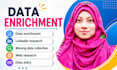 data enrichment, linkedin research, missing data collection