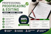 professional proofreading, editing and rewriting