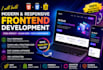 build a responsive frontend website