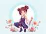 create a beautiful digital illustration