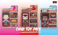 design chibi toy pack illustration