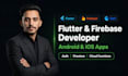 develop flutter firebase app for android and ios with firestore and auth
