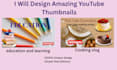 design creative youtube thumbnail