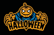 create a modern awesome halloween logo design