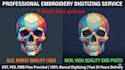 do professional embroidery digitizing and custom  patches