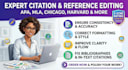 manually verify and edit your references and citations