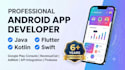 develop mobile apps in java kotlin and flutter professionally
