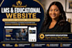 develop lms educational website online course web education elearning website