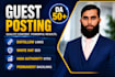 do manual link building with guest post outreach