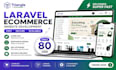 develop a laravel ecommerce website with complete admin dashboard
