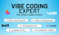 fix bug, debug and secure your lovable, bolt new, or v0 ai generated website fix
