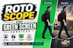 do professional rotoscoping,green screen removal,roto paint