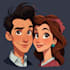 make a realistic couple portrait for gifts or decor