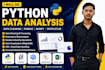do python data analysis, data cleaning, pandas, numpy and matplotlib