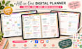 design etsy digital planner, hyperlinked planner, journal, etsy digital product