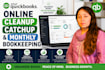 do quickbooks online cleanup catchup and monthly bookkeeping