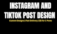 design instagram and tiktok posts with canva
