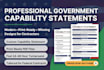 write and design government capability statement,business capability statement