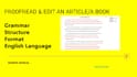proofread with track changes, developmental editing and copyedit a book