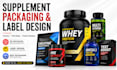 design premium supplement packaging and label design