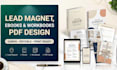 create lead magnet design ebook design workbook PDF design