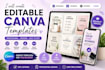create editable canva templates for social media