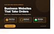 design a custom business website with order form and whatsapp integration