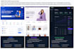 develop a modern nextjs react website with tailwind CSS