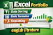 do ms excel data cleaning and formatting,merging, splitting , sorting , deduping