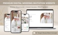 create a premium digital wedding invitation website