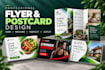 design flyer, eddm postcard, brochure, pamphlet and leaflet
