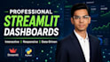 build interactive professional streamlit dashboard for your data