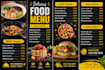 design a restaurant menu and food flyer