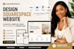 design squarespace website, clone wix, webflow figma to squarespace landing page