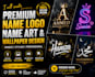 create a stylish custom name wallpaper