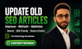 refresh and optimize your italian SEO articles