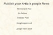 publish your article on google news websites