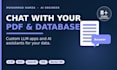 create a custom llm app to chat with your pdf and database