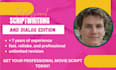 write film script, screenplay, movie script writing, movie script,