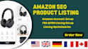 design modern amazon seo product listing for you