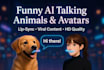 create ai avatar, talking animal, ai spokesperson, lipsync, do talk video