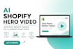 create shopify ai hero video animated 3d website header GIF  ads video design