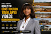 create professional construction video of your project