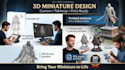 design 3d miniature model, miniature figure, war game model, tabletop mini model